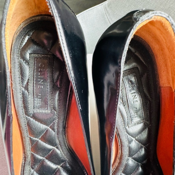 CELINE Black Patent Leather Heels - Picture 8 of 13